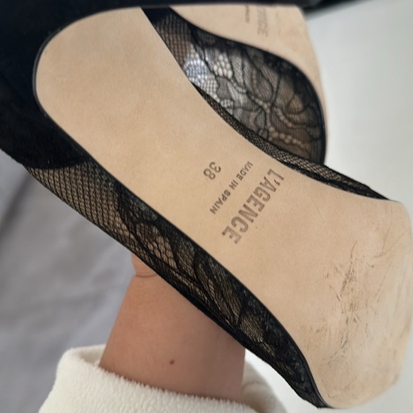 L'agence Simone Lace Pumps In Black size 38 Brand new with box - Picture 6 of 10